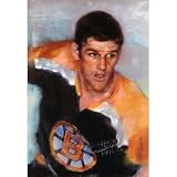 Professionally Framed Bobby Orr Boston Bruins NHL Hockey Poster Print - 11x17 with RichAndFramous Black Wood Frame