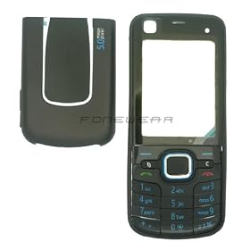 NEW BLACK REPLACEMENT FASCIA COVER HOUSING FOR NOKIA 6220C CLASSIC 6220