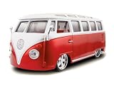 Review Maisto 531022 / Diecast Model VW Samba Van (VBugz) in Red and White (1:25 scale)