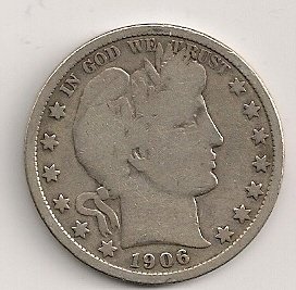 1906 Barber Half Dollar #1059-image