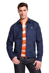 Zip Front Half Lined Cotton Gabardine Jacket