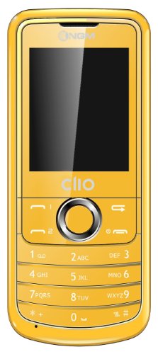 NGM Clio Handy (Ohne Branding, 5 cm (2 Zoll) Display, Dual-SIM, Kamera, MicroSD, MP3-Player, FM-Radio, Bluetooth) gelb