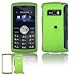 Neon Green Rubberized Snap-On Cover Hard Case Cell Phone Protector for LG enV3 VX9200