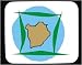 Decorated Mouse Pad with Africa, map, Burundi, outline, area, geograpy, region, land