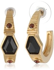T Tahari "Project 9" Gold Colored Hoop Earrings