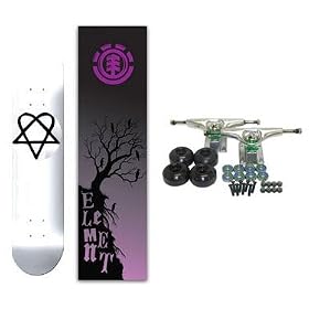 ELEMENT Skateboard BAM MARGERA Grip HEARTAGRAM BB WHITE by 