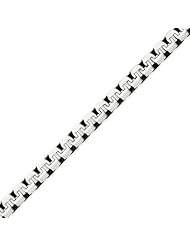 Sterling Silver 7mm Fancy Antiqued Chain - 22 Inch