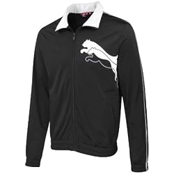 Puma Cat Track Men`s Jacket - Black / White / Steel Grey