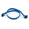 Monoprice 18-Inch SATA III 6.0 Gbps Cable with Locking Latch and 1 x 90-Degree Plug (108783)