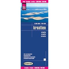 Kroatien 1 : 300 000 / 700 00: Exakte H�henlinien. H�henschichten-Relief. GPS-tauglich durch Gradnetz. Klassifiziertes Stra�ennetz. Ausf�hrlicher Ortsindex