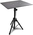 Pyle Laptop Projector Stand, Heavy Duty Tripod Height Adjustable 28" To 41" For DJ Presentations Notebook Computer