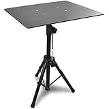 Pyle Laptop Projector Stand, Heavy Duty Tripod Height Adjustable 28" To 41" For DJ Presentations Notebook Computer