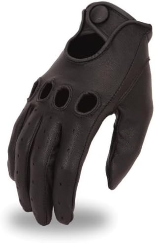 First MFG First Classics Men's Leather Cruiser Gloves. Reinforced Knuckles. FI145GL