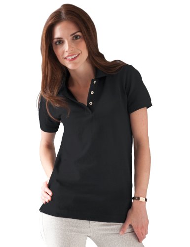 anvil Damen Poloshirt Regular Fit,, Piqu&eacute; 8680, Gr. 48/50 (XXL), Schwarz (BLA-Black) Preisvergleich