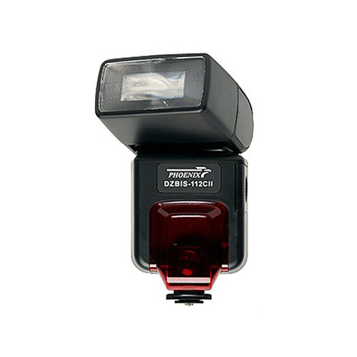 Phoenix DZBIS-112CII Digital Autofocus Flash (Canon E-TTL II, E-TTL, TTL) for Canon Digital Rebel XT, XTi, EOS 20D, 30D, 5D and Film SLR Cameras