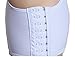 Breathable Super Flat Les Lesbian Tomboy Compression 3 Rows Clasp Chest Binders (Small, White)