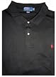 Men's Polo By Ralph Lauren Big and Tall Short Sleeve Polo Shirt Black with Red Pony
