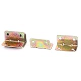 uxcell アングルブラケット　家具ファスナー　L型　ブロンズ・トーン　20mmx20mm　10個入り