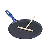 Le Creuset Enameled Cast-Iron 10-2/3-Inch Crepe Pan, Cobalt