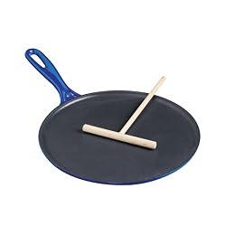 Le Creuset Enameled Cast-Iron 10-2/3-Inch Crepe Pan, Cobalt