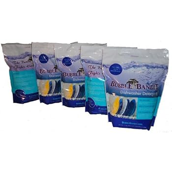 Set A Shopping Price Drop Alert For Carton of Bubble Bandit Dishwasher Detergent with Phosphate. Eliminates white film & water spots in hard water. Five 60 oz Bags (19 lbs)- FREE SHIPPING AT CHECKOUT!