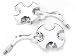 maltese1  - Custom Chrome Motorcycle Maltese Cross Mirror fits all