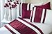 Ritz Berry King Size Embroidered Sequined Duvet Cover Set