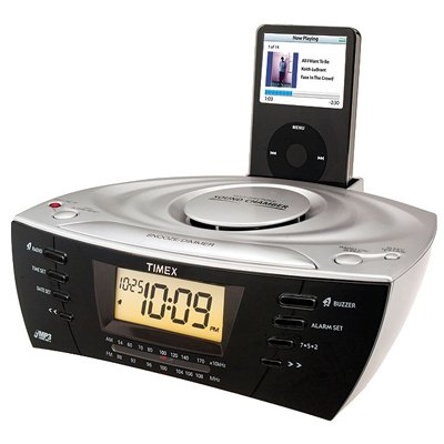 Childrens Toyshop  Toys : Timex T435B MP3/CD Line-In 8-Color Clock Radio