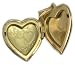 14K Gold Tone Heart Locket Pendant - Opens and Closes