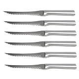 6 PACK Rada Cutlery Tomato Slicer Knife, Solid Brushed Aluminum Handle, Made in USA by Rada Cutlery