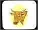 Mouse Pad with head, cattle, cow, bull, steer Image
