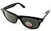 Apparel : Ray-Ban Original Wayfarer RB2140 901/58 Grey/Crystal Green Polarized, 54mm