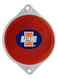 Bergamot Illinois Fighting Illini Mailbox Reflector (Set of 2)