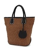 Designer Inspired Celina Woven Tote - Colors Available