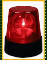 Rotating Red Flashing Beacon Party Lamp DJ Strobe Light