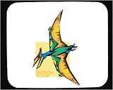 Decorated Mouse Pad with dinosaur, winged, prehistoric, flying, bird, animal