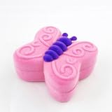 Ecrin pendentif "Papillon" rose violet