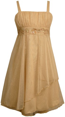 Bonnie Jean Girls 7-16 Glitter Mesh Dress
