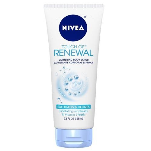 Nivea Body Touch of Renewal Lathering Body Scrub, 12 Ounce