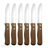 Oneida Texas Steak Knives Set of 6