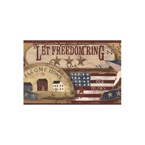 Americana Wallpaper Border - - Amazon.com