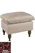 Pillow Top Ottoman Modena Burgundy