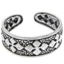 925 Sterling Silver Tribal Clover Toe Ring