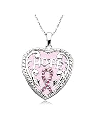 Breast Cancer Awareness Necklace In Silver