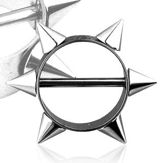 Nipple Shield  Spikes - 14G - 5/8
