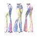 Womens Floral Flare Wide Leg Pants Boho Palazzo Bell Bottom Casual Long Trousers