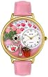 Whimsical Watches Unisex Tea Roses Gold Watch G1210011