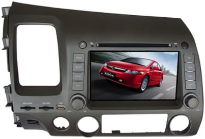 Pioeneer Intelligent (2006-2011)HONDA CIVIC left driving 6-8 Inch Touchscreen Double-DIN Car DVD Player &amp; In Dash Navigation System,Navigator,Build-In Bluetooth,Radio with RDS,Analog TV, AUX&amp;USB, iPhone/iPod Controls,steering wheel control, rear view camer