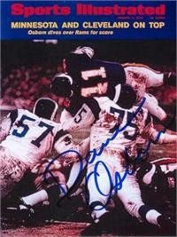 Dave Osborn Autographed/Hand Signed Sports Illustrated Magazine (Minnesota Vikings)