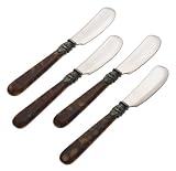 Rosanna Tortoise Napoleon Paté Knives, Set of 4